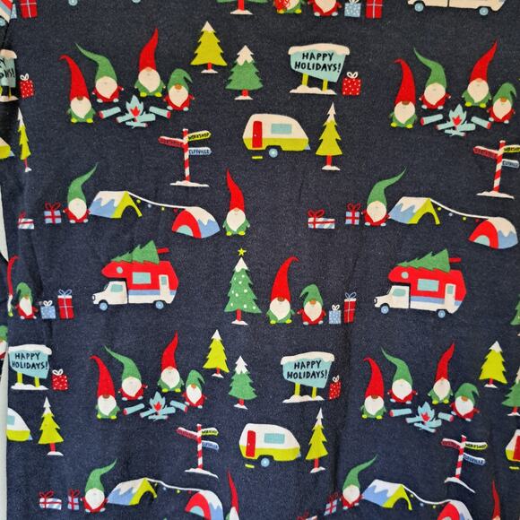 Wondershop Christmas RV/Camping Print Blue Pajama Set Women's XS - Picture 5 of 7